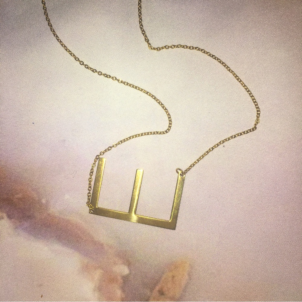Initial “E” Necklace